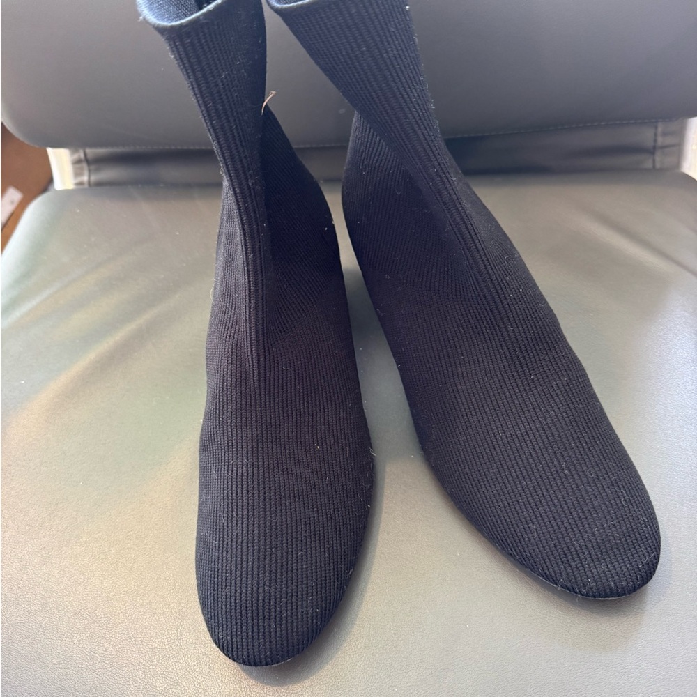 Vince Black Ankle Sock Booties